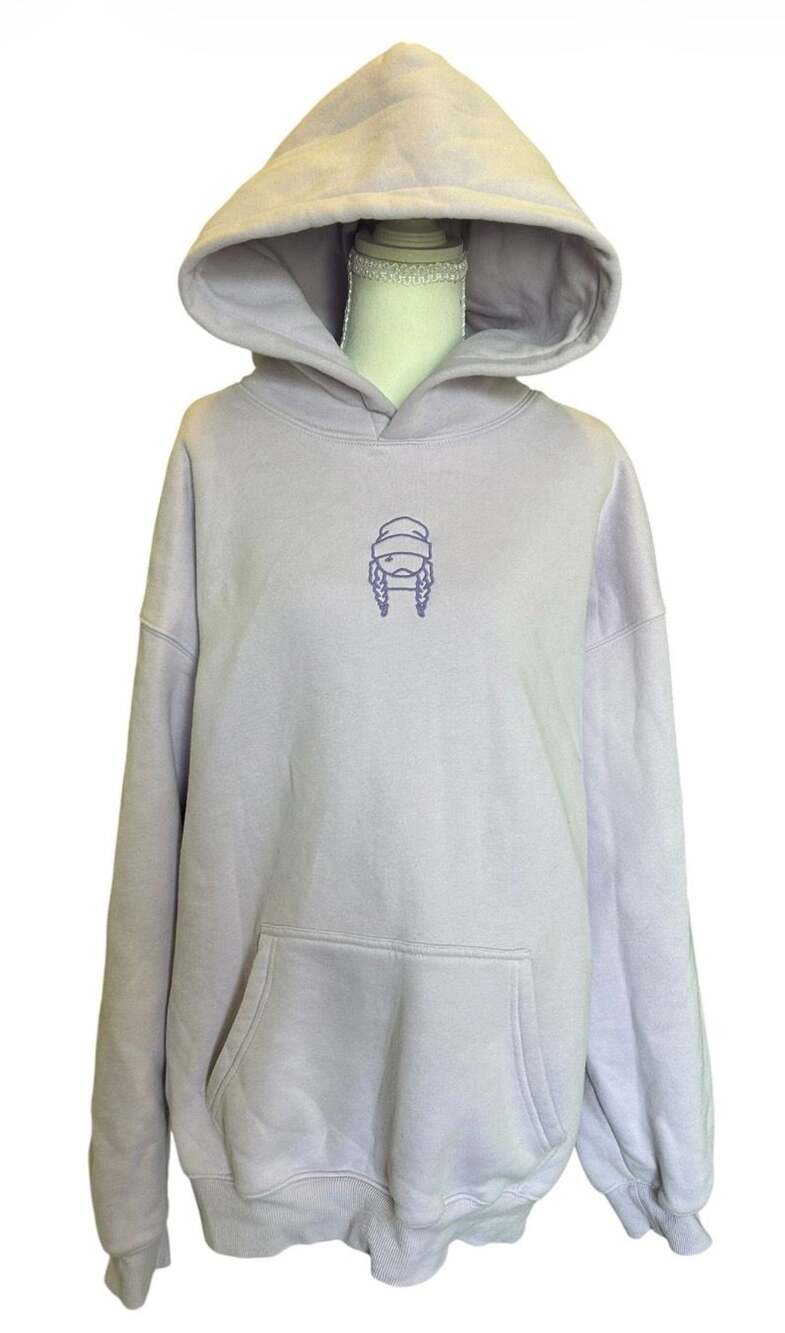 Ski Like A Girl Take Me Skiing Hoodie X-Large Light Lilac